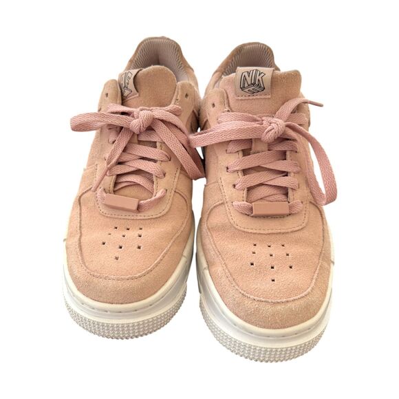 Nike Air Force 1 Pixel Pink Suede Size 7 Leather CK6649-601- Gently Used - Picture 6 of 7